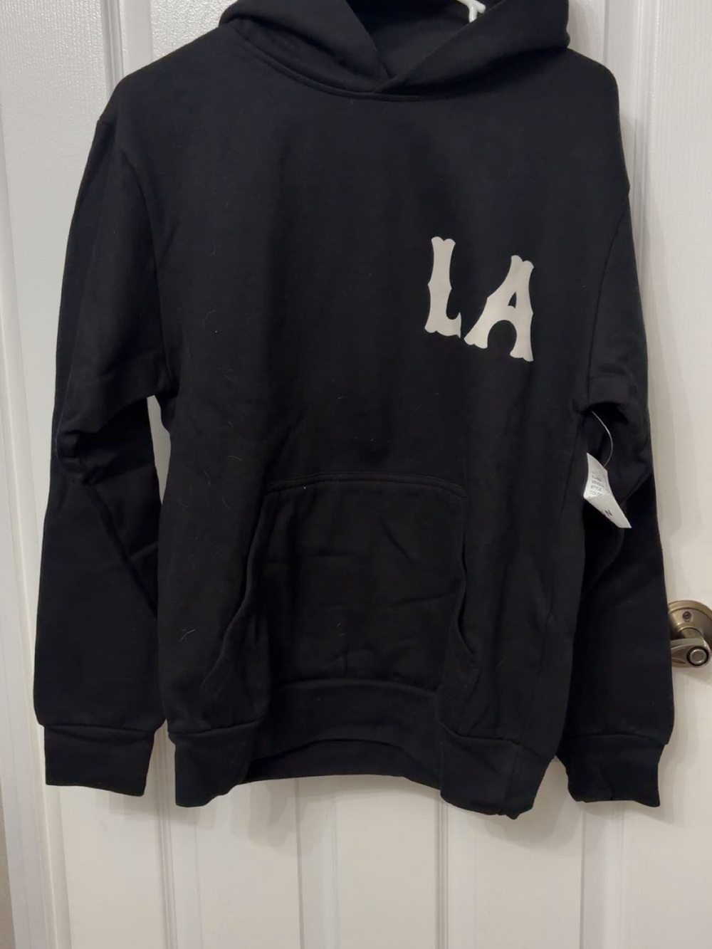 Black 'LA' Graphic unisex Hoodie Sweatshirt